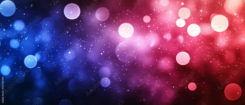 Obraz premium Abstract Blue And Red Bokeh Lights Background