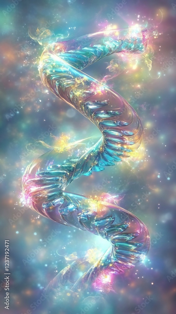 Stunning Abstract DNA Spiral Design Stunning Abstract DNA Spiral Design