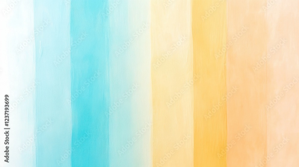 Fototapeta premium Abstract painted wall with pastel blue and yellow tones