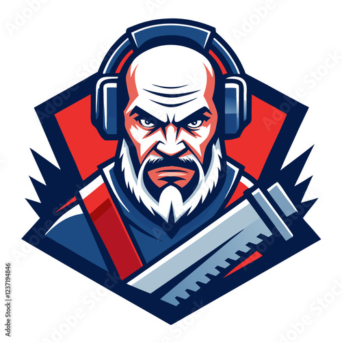 Hacksaw Construction Tool Vector | Clipart, Line Art & Cartoon Illustration, Hacksaw construction tool vector clipart in line art, cartoon, and silhouette styles.