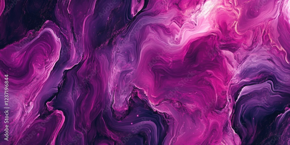 Fototapeta premium Cosmic Nebula Abstract Art Print