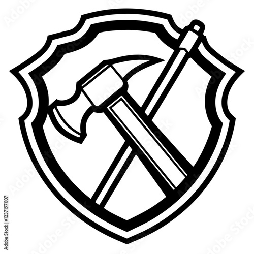 Hammer Construction Tool Vector | Cartoon, Clipart & Line Art Illustration, High-quality hammer construction tool vector in cartoon, clipart, and line art style. Perfect for design.