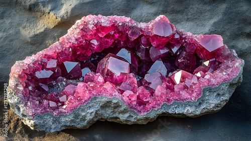 Radiant Pink Amethyst Geode: A Stunning Natural Crystal Cluster