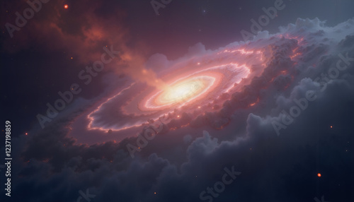 space galaxy with stars