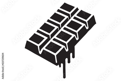 chocolate food vector silhouette