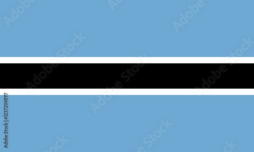 Botswana Flag, Flag of Botswana