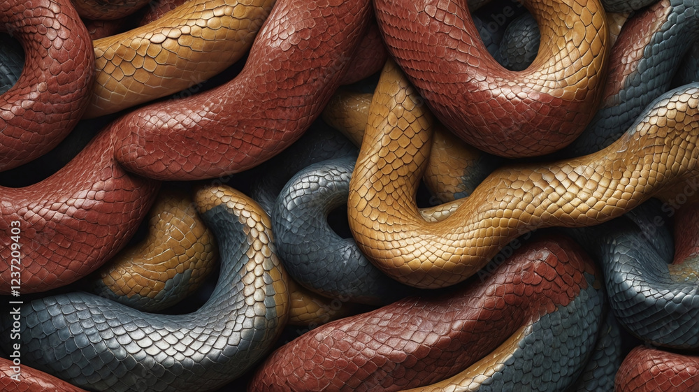 Fototapeta premium colorfull snake skin texture background