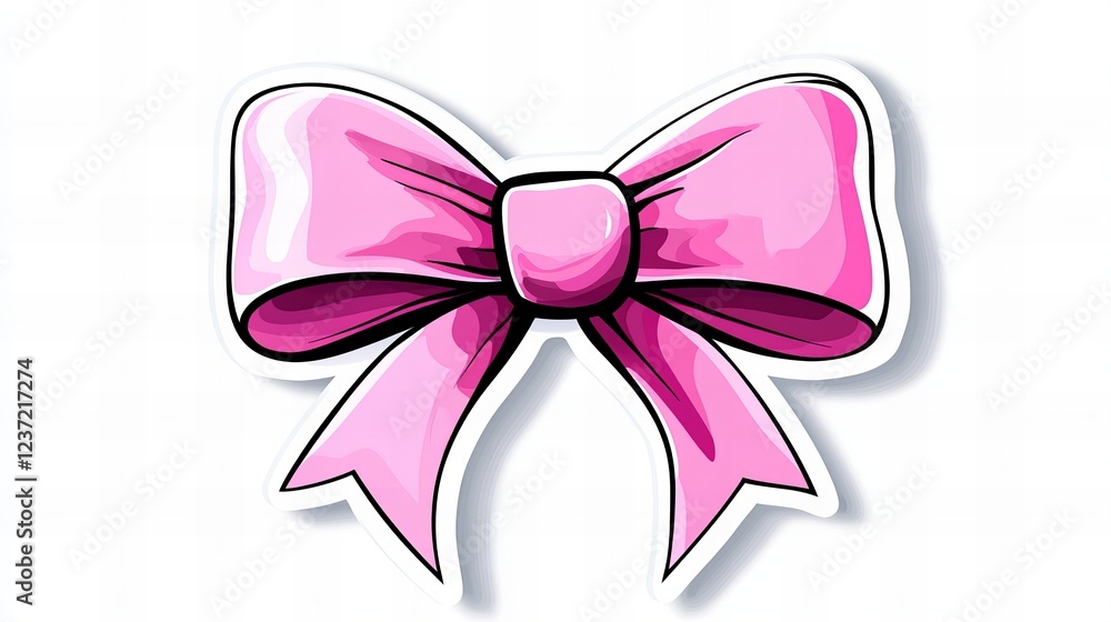 A charming pink ribbon bow, perfect for adding a touch of elegance to your designs. A charming pink ribbon bow, perfect for adding a touch of elegance to your designs.