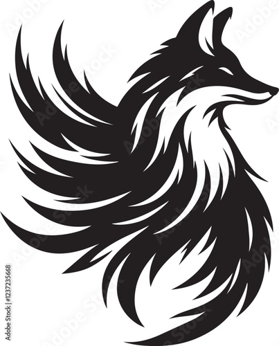 A majestic fox in flight