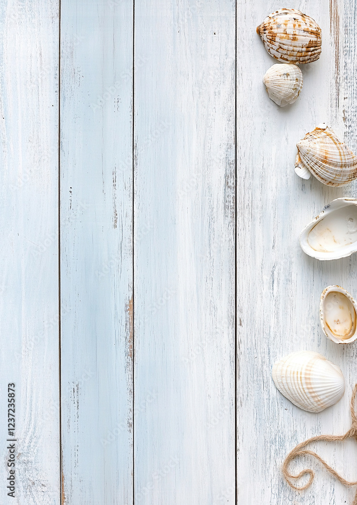 Maritimer Holzhintergrund – Digitales Papier im DIN A4-Format für Scrapbooking und DIY mit Textfreiraum