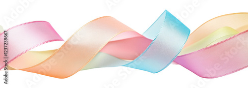 Wallpaper Mural Pastel decorative ribbons for crafts isolated on transparent background Torontodigital.ca