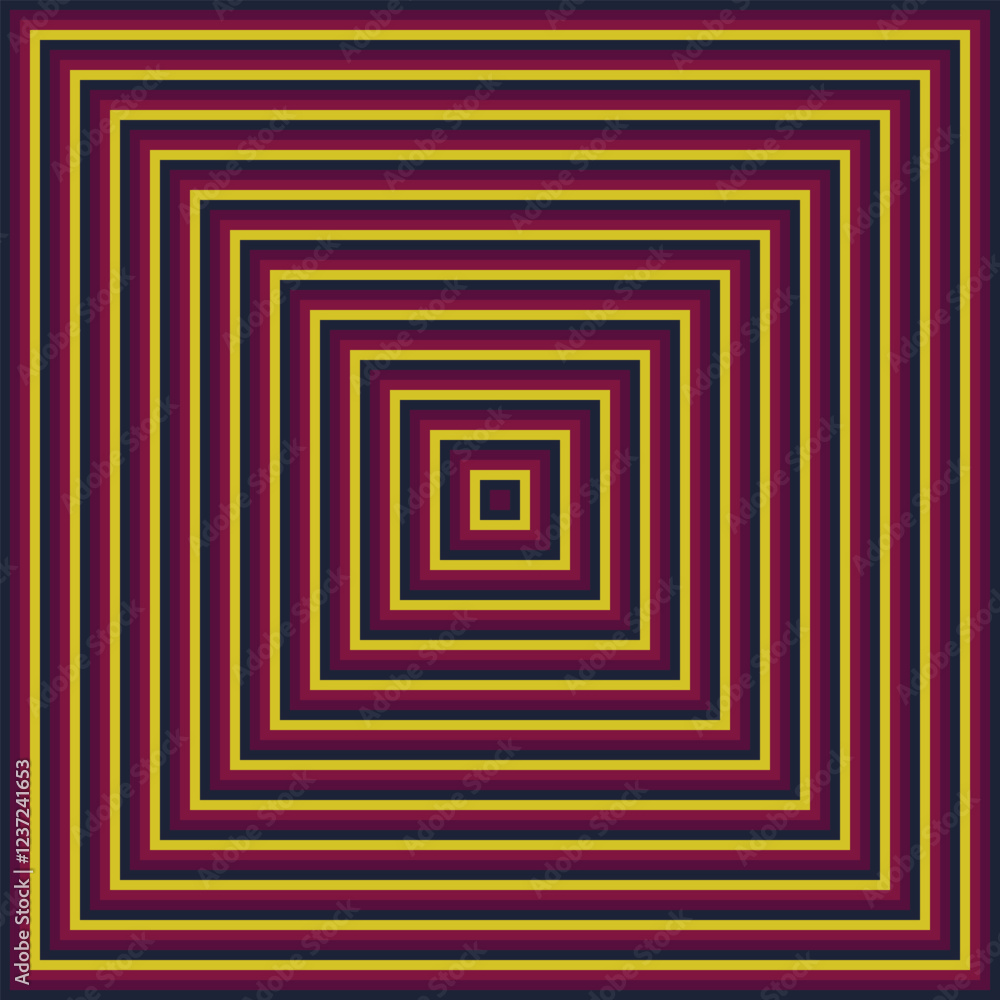 Visual effect created by squares getting progressively smaller Visual effect created by squares getting progressively smaller