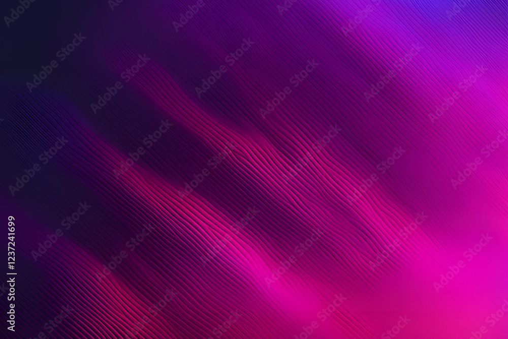 Fototapeta premium A futuristic neon gradient background, smoothly transitioning from electric blue to vibrant magenta, glowing softly