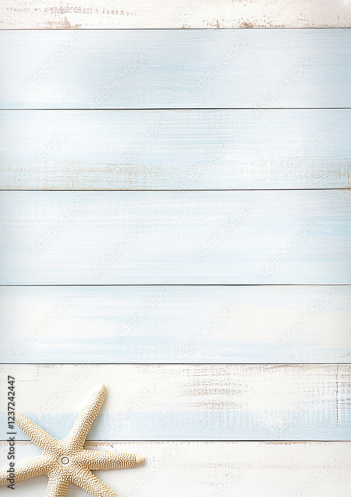 Maritimer Holzhintergrund – Digitales Papier im DIN A4-Format für Scrapbooking und DIY mit Textfreiraum