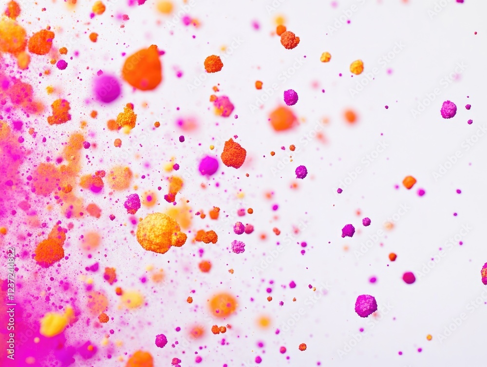 Vibrant colored confetti floating in the air. Vibrant colored confetti floating in the air.