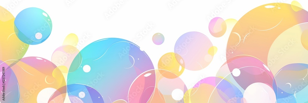 multicolored circles arranged in an arch on a white background. Pastel-colored dots in a circular pattern multicolored circles arranged in an arch on a white background. Pastel-colored dots in a circular pattern