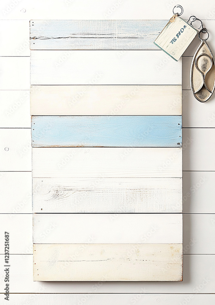 Maritimer Holzhintergrund – Digitales Papier im DIN A4-Format für Scrapbooking und DIY mit Textfreiraum