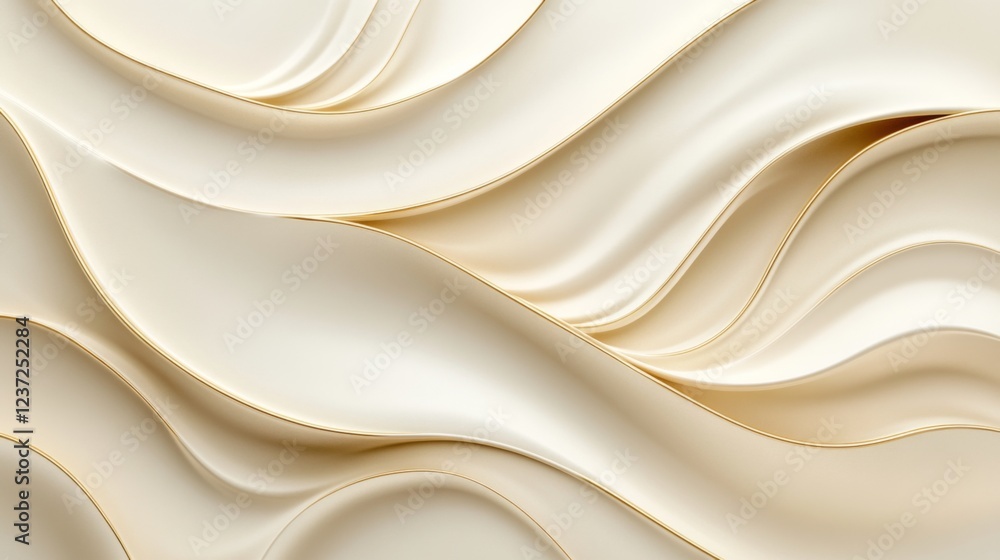 Obraz premium Creamy Gold Abstract Design Background
