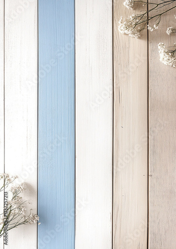 Obraz na płótnie Maritimer Holzhintergrund – Digitales Papier im DIN A4-Format für Scrapbooking und DIY mit Textfreiraum w salonie