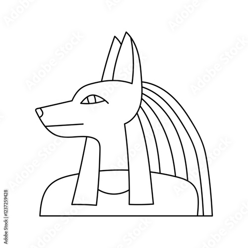 Kawaii Egypt Clipart: Doodle Egypt Clipart: Outline Hand-drawn Egypt Clipart