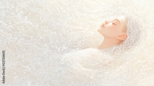 A stock illustration that represents the concept of Sleep disorders and solutions 