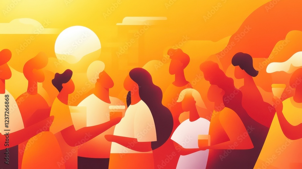 Fototapeta premium A stock illustration that represents the concept of Healthy meal planning 
