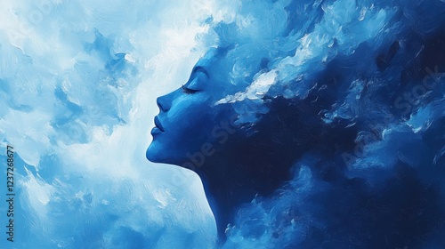 A stock illustration that represents the concept of Mind-body connection 