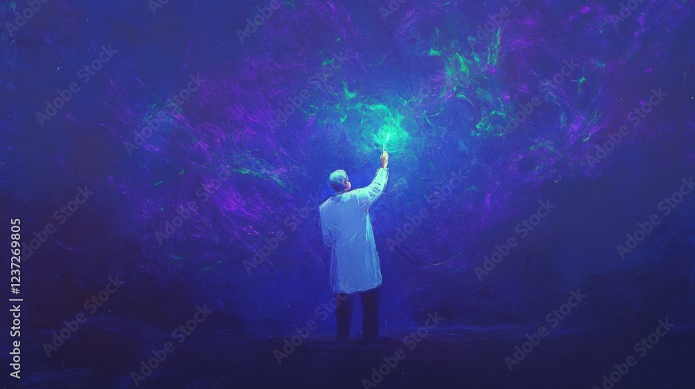 Fototapeta premium A stock illustration that represents the concept of Medical research and breakthroughs