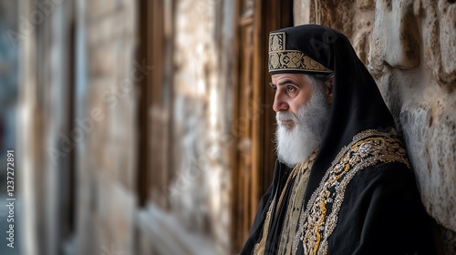Sacerdote Fariseu no Templo de Jerusalém: Tradição e Fé; Pharisee Priest in the Temple of Jerusalem: Tradition and Faith