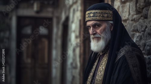 Sacerdote Fariseu no Templo de Jerusalém: Tradição e Fé; Pharisee Priest in the Temple of Jerusalem: Tradition and Faith