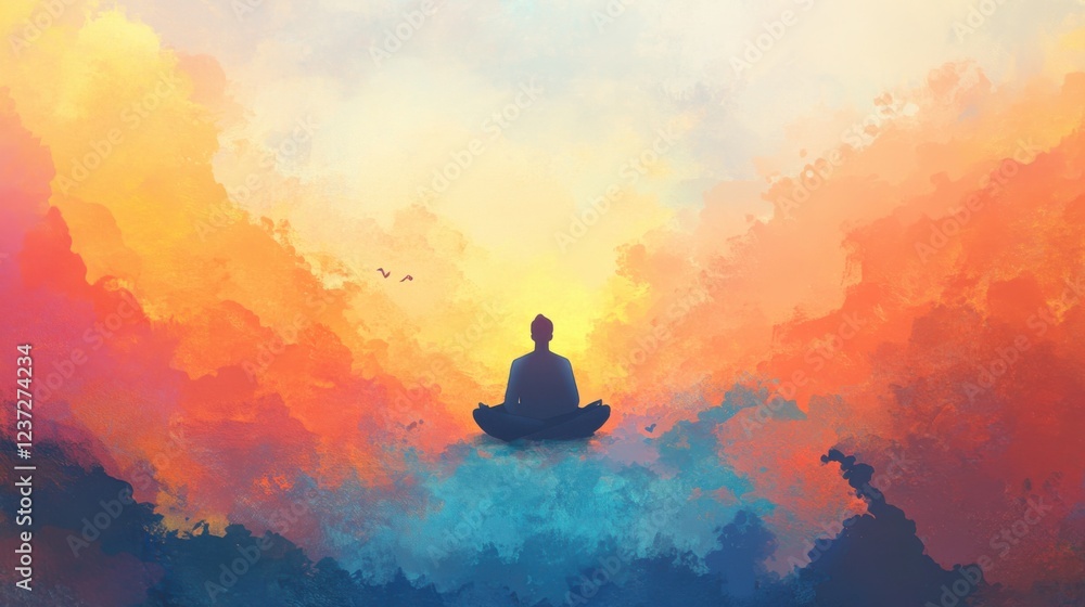A stock illustration that represents the concept of Ayurvedic medicine and wellness A stock illustration that represents the concept of Ayurvedic medicine and wellness