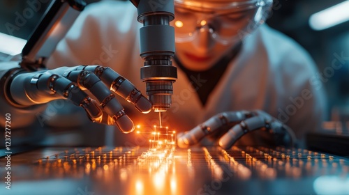 A robotic arm engages in precise, intricate laboratory work, underscoring the growing reliance on automation and robotics in scientific research and development.