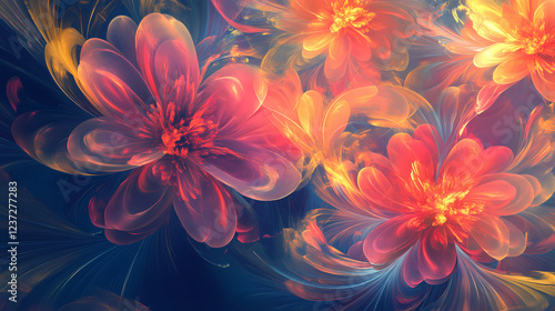 Floral pattern colorful background background.use as background, wallpaper, backdrop, web page,web. Floral Explosion. Illustration photo