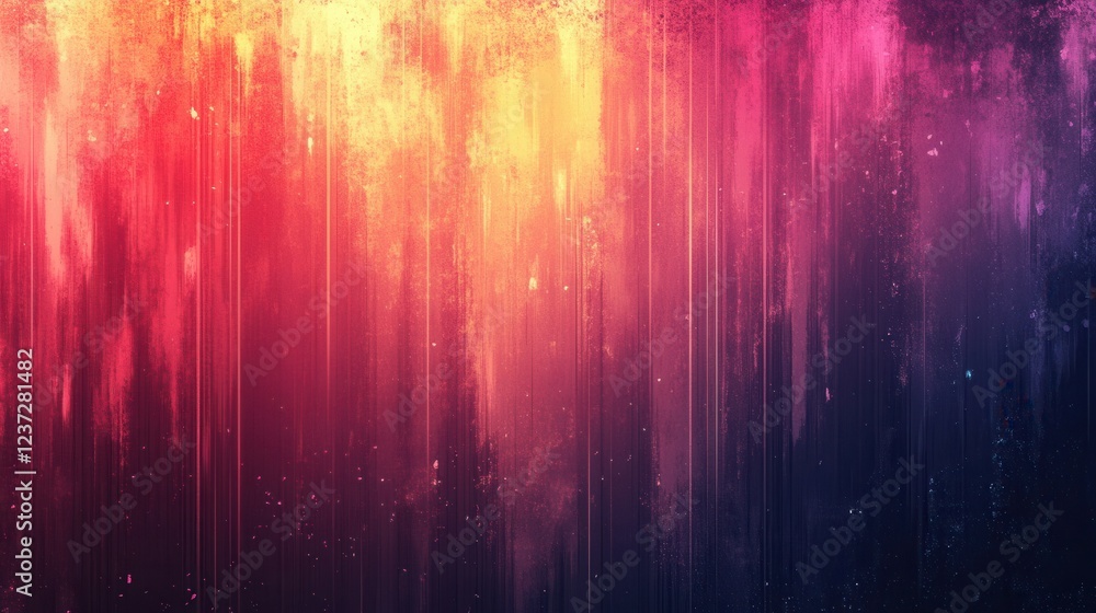 Abstract vibrant color gradient with vertical streaks and splatter effects Abstract vibrant color gradient with vertical streaks and splatter effects