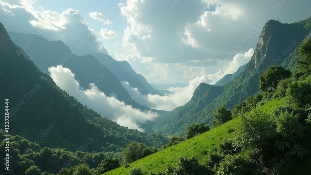 Obraz premium view of the mountains