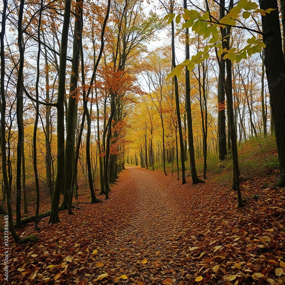 Obraz premium Winding Forest Paths