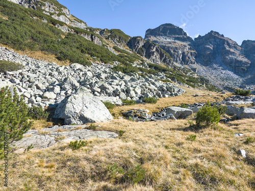 Landscape of Rila Mountain near Malyovitsa peak, Bulgaria photo