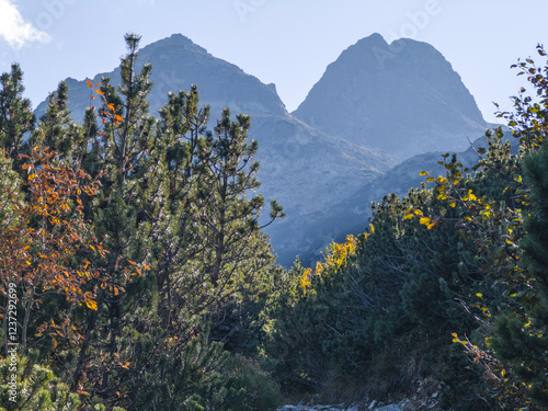 Landscape of Rila Mountain near Malyovitsa peak, Bulgaria photo