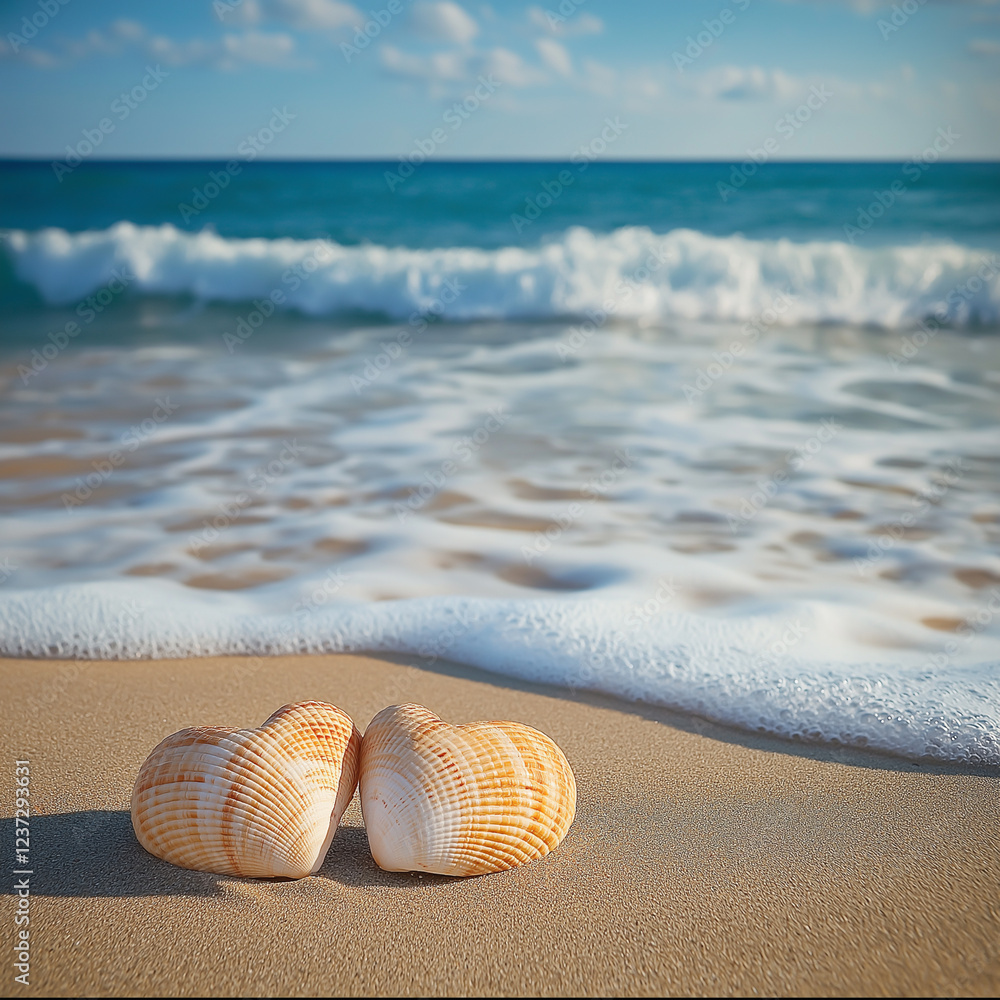 Obraz premium shell on the beach