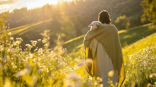 O Bom Pastor: Jesus Resgatando a Ovelha Perdida; The Good Shepherd: Jesus Rescuing the Lost Sheep