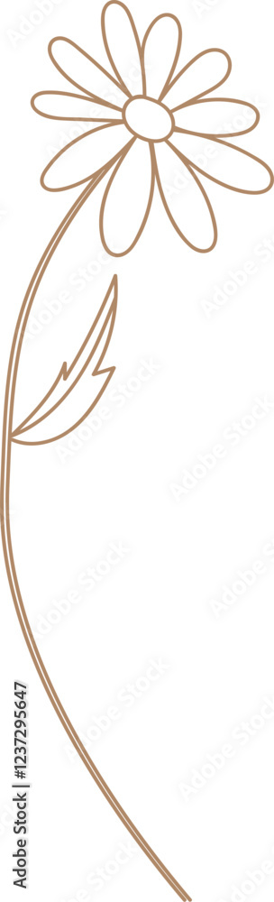 Wildflower Line Hand Drawn Wildflower Line Hand Drawn
