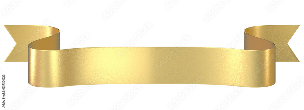 Elegant Golden Ribbon Banner for Award, Ceremony, or Celebration Design Elegant Golden Ribbon Banner for Award, Ceremony, or Celebration Design