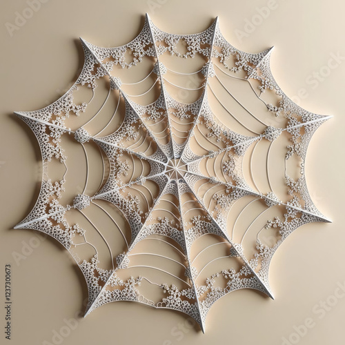 white fractal like web photo