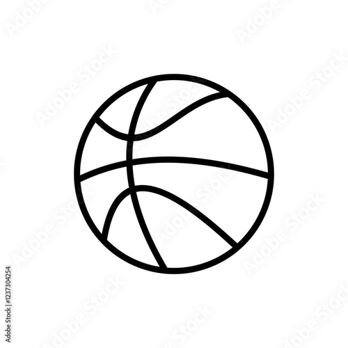 Basketball icon vector. Basketball ball sign and symbol