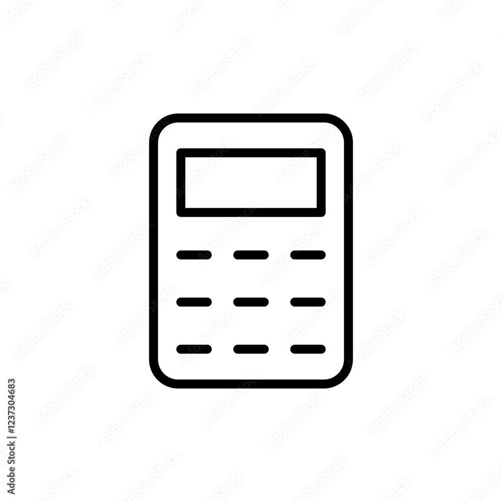 Calculator icon vector. Accounting calculator sign and symbol. Calculator icon vector. Accounting calculator sign and symbol.
