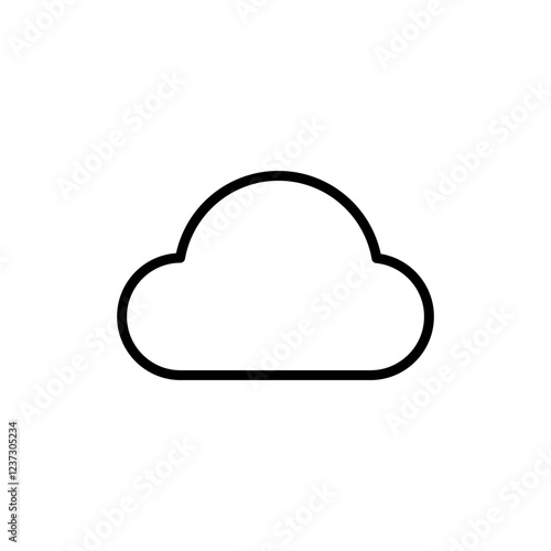 Cloud icon vector. cloud sign and symbol