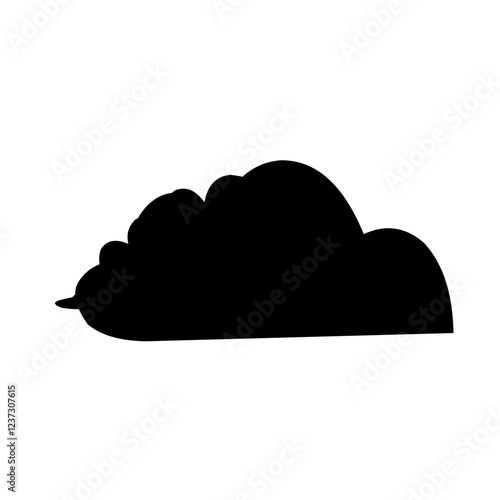 Clouds silhouettes Vector set