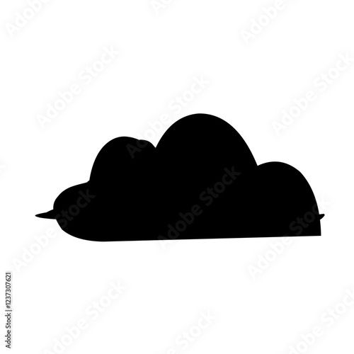 Clouds silhouettes Vector set