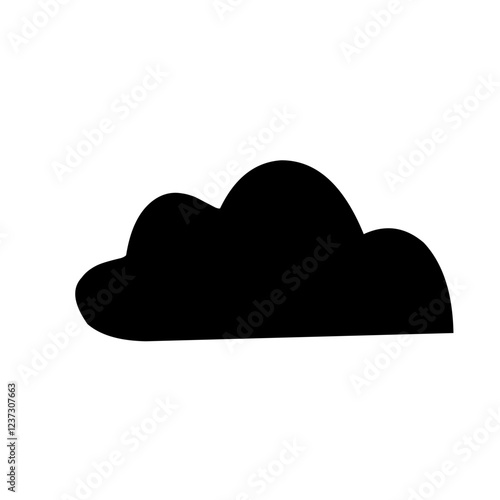 Clouds silhouettes Vector set