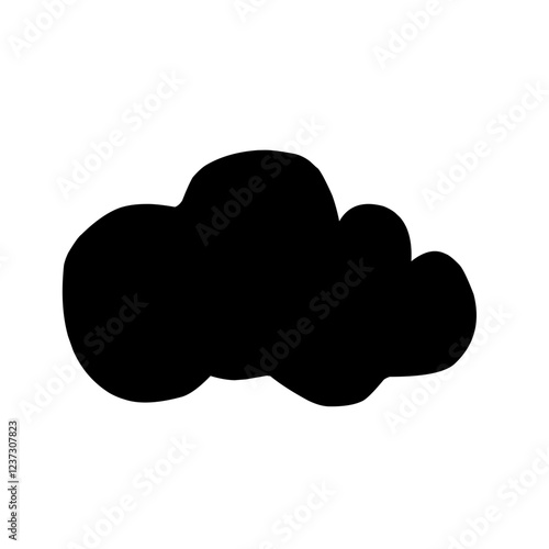 Clouds silhouettes Vector set